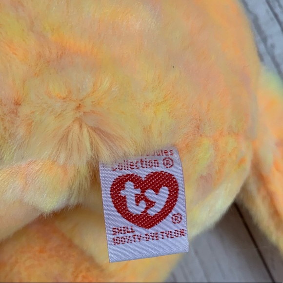 Vintage 2000 Ty Beanie Buddies Bushy the Lion Orange - Picture 10 of 10
